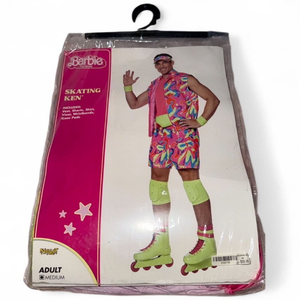 NWT Barbie Men's Colorful Skating Ken Outfit - including ALL Accessories + extra